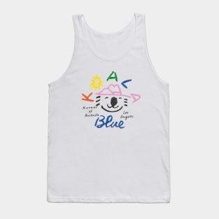 Koala Blue Olivia Newton John - Distressed Tank Top